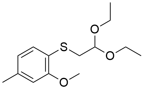 (2,2-diethoxyethyl)(2-methoxy-4-methylphenyl)sulfane